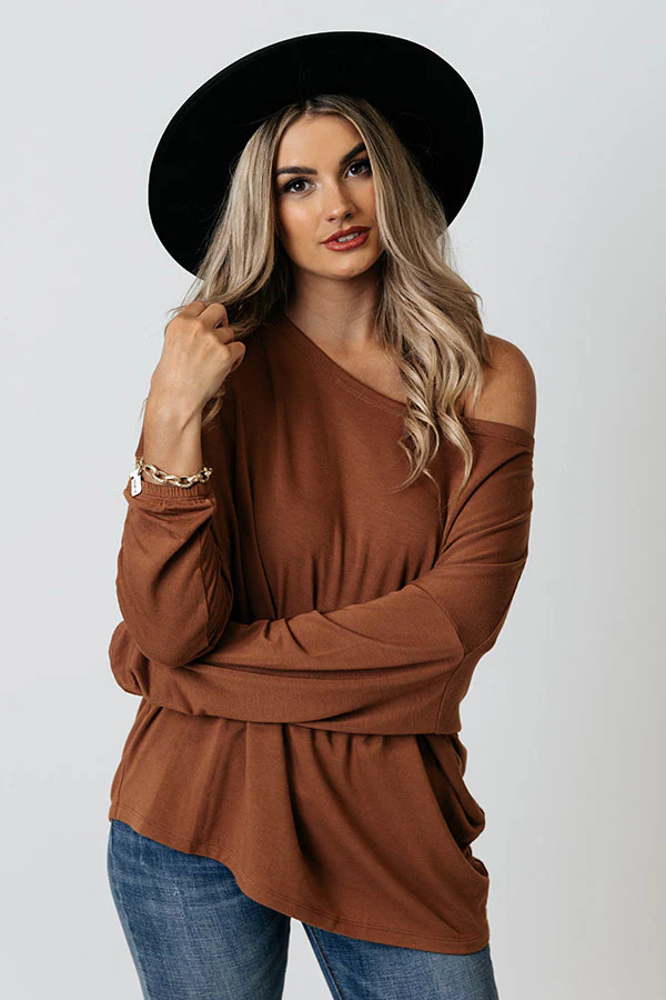 A Good Year Shift Top In Chocolate - Image 3