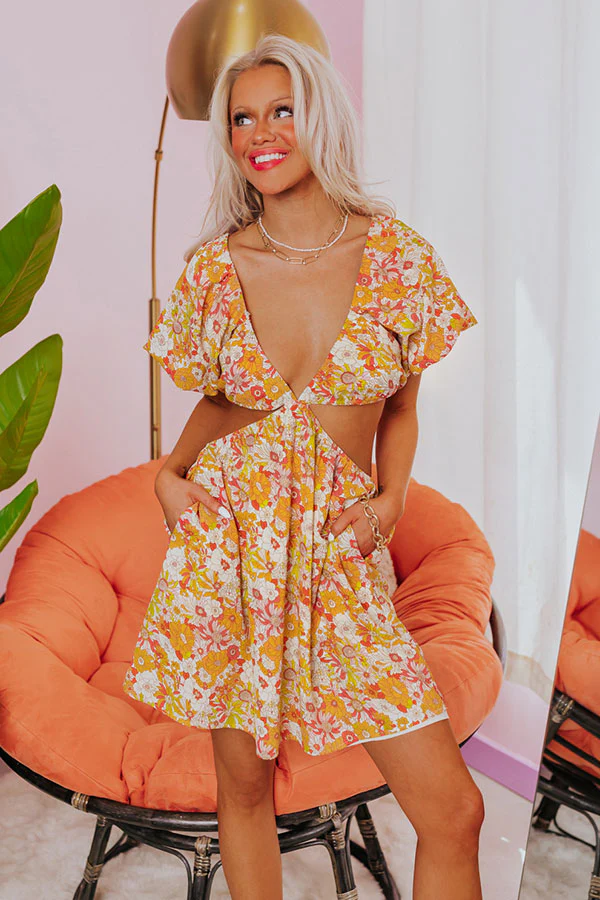 Acapulco Sunshine Cut Out Dress - Image 7
