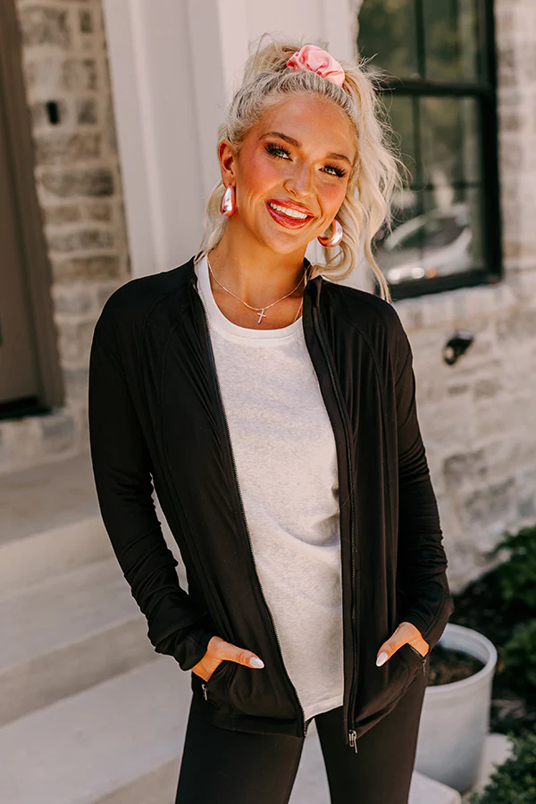 Active Vibe Butter Soft Jacket In Black