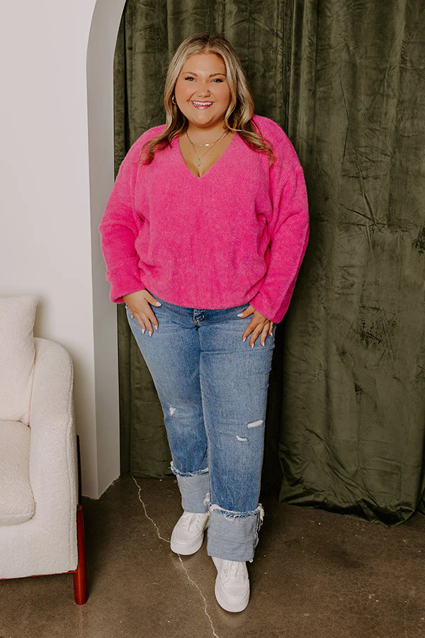 Adorable Vibes Ultra Soft Knit Sweater Curves - Image 2