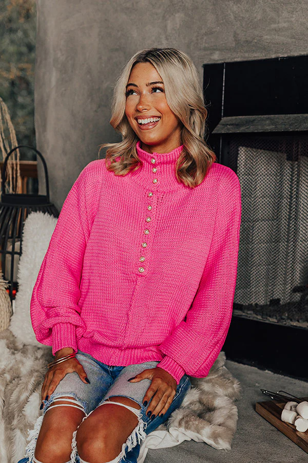 Apple Picking Pretty Knit Sweater In Bubblegum Pink - Image 2