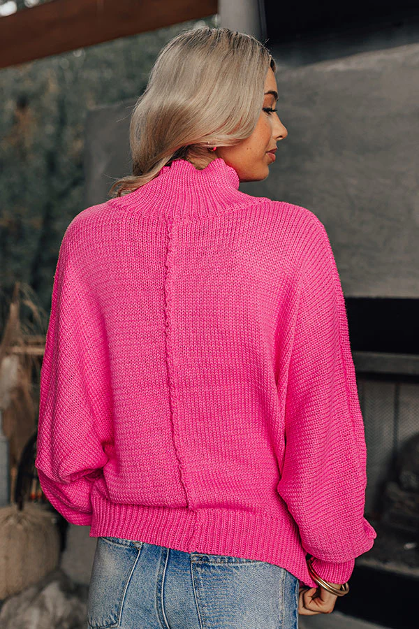 Apple Picking Pretty Knit Sweater In Bubblegum Pink - Image 3