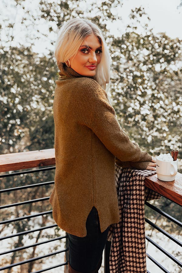 Around The Campfire Shift Top In Brown - Image 4