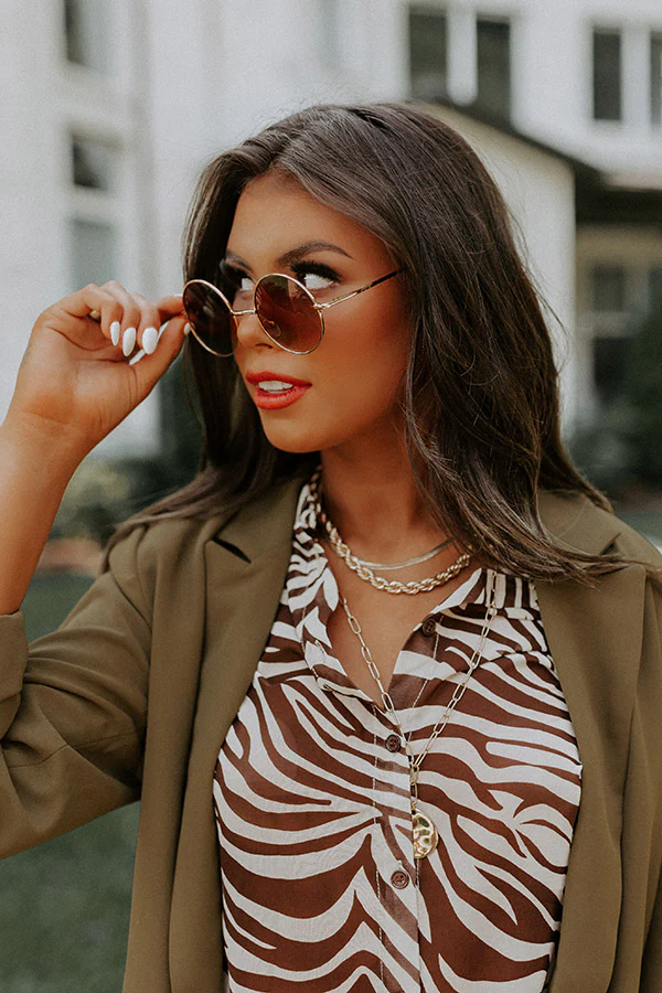 Around We Go Sunnies in Brown - Image 4