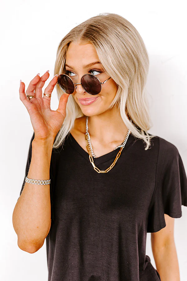 Around We Go Sunnies in Silver - Image 2