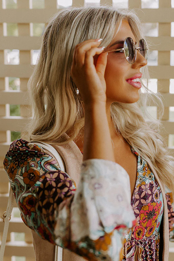 Around We Go Sunnies in Silver - Image 6