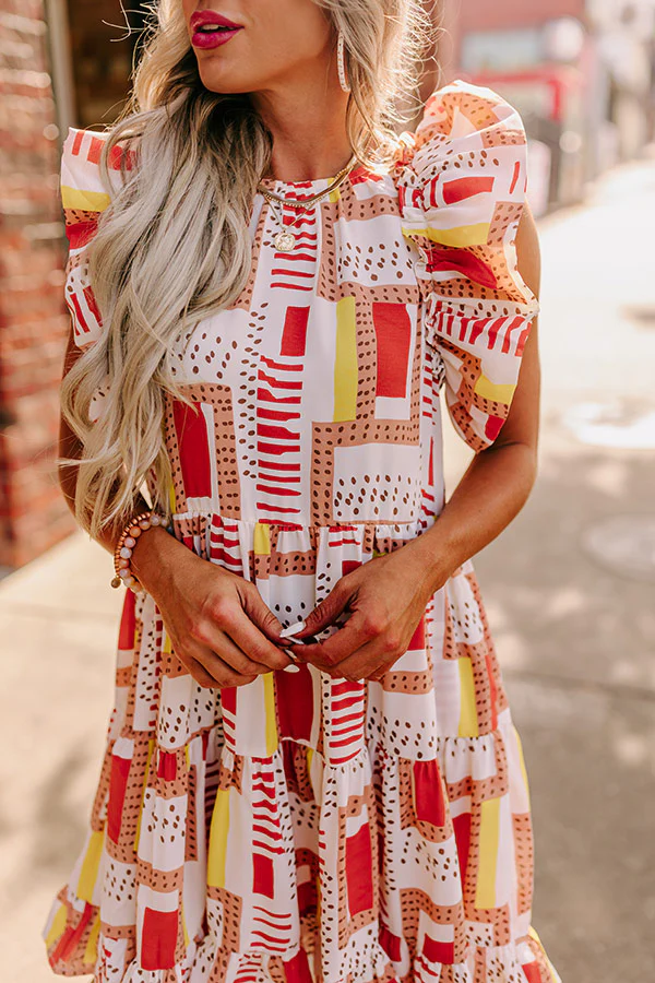 Artistic Nature Shift Dress - Image 4