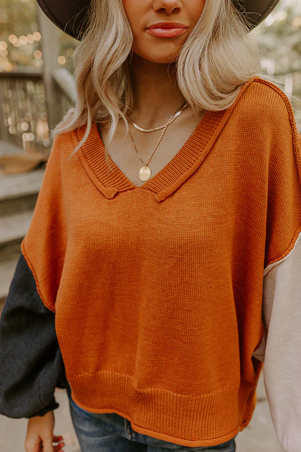 Autumn Harmony Knit Sweater - Image 3