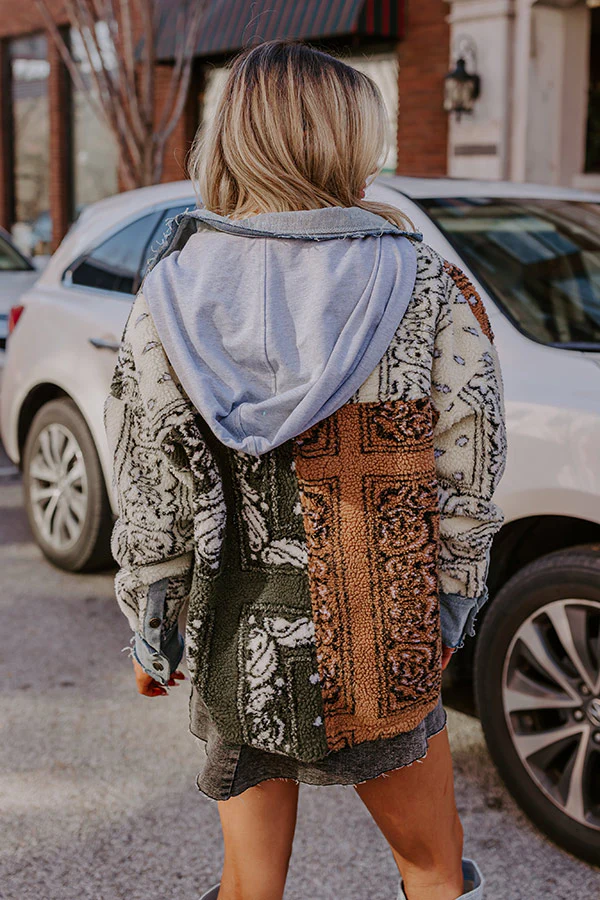 Autumn Harmony Sherpa Jacket - Image 3