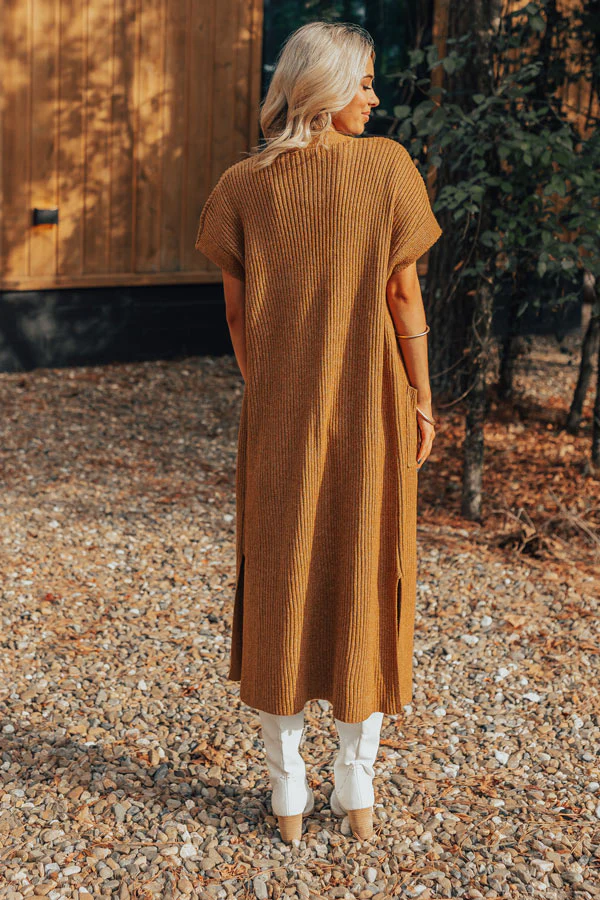 Autumn Vibes Ribbed Duster Cardigan - Image 10