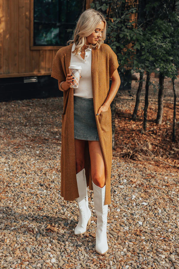 Autumn Vibes Ribbed Duster Cardigan - Image 7