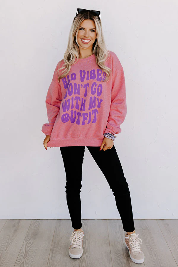 Bad Vibes Graphic Sweatshirt - Image 2