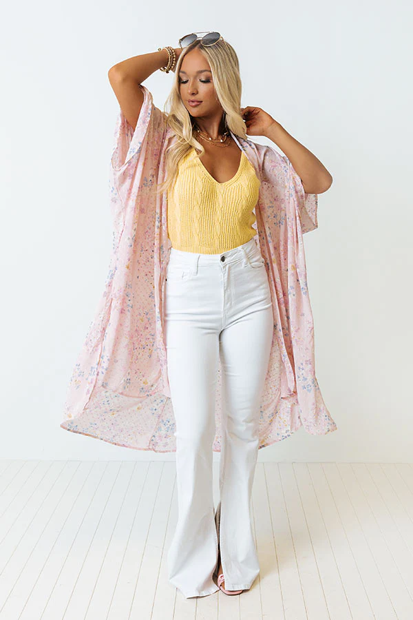 Bay Breeze Beauty Floral Overlay In Blush - Image 5