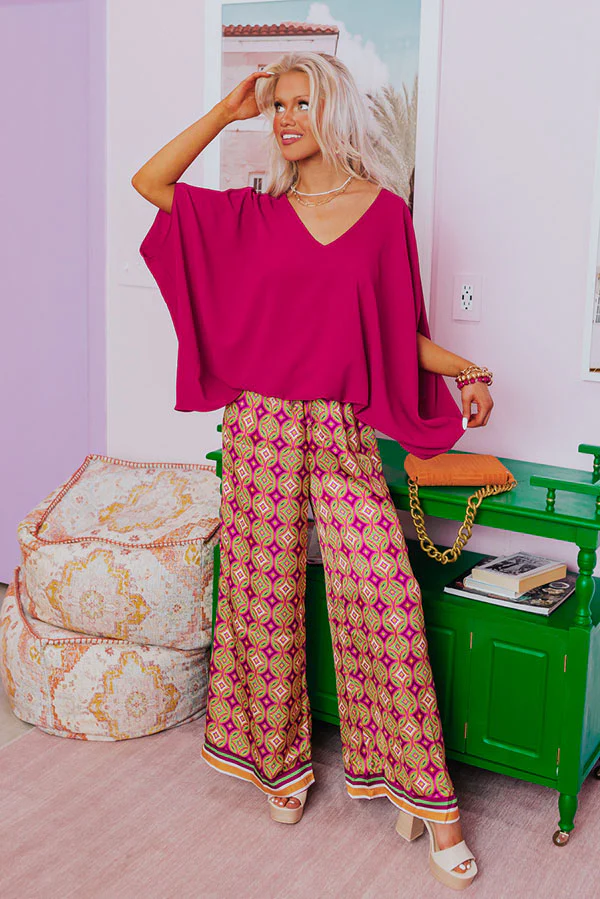 Be My Muse Top in Fuchsia - Image 2