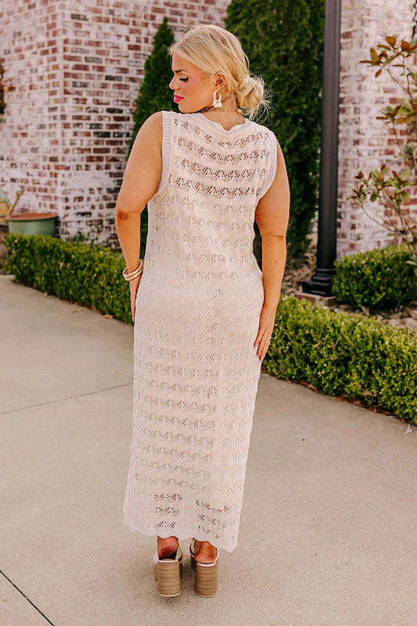 Beach Bungalow Crochet Maxi Dress Curves - Image 7