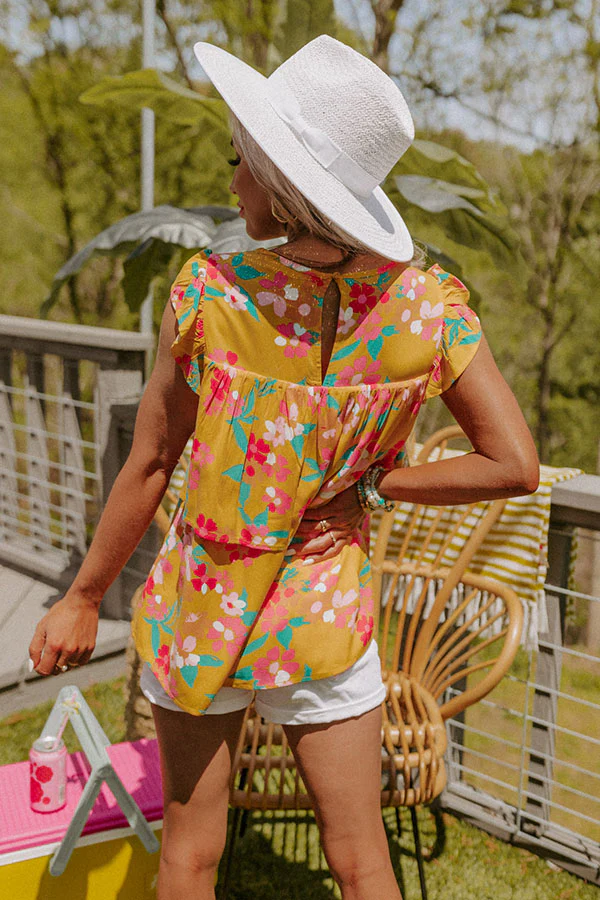 Beauty And Blooms Embroidered Shift Top - Image 3