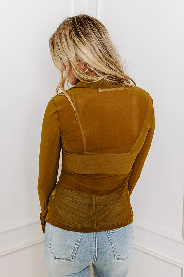 Beloved Memories Mesh Button Up - Image 6
