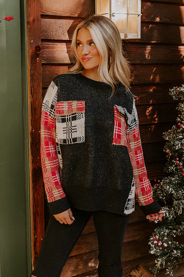 Beloved Memories Plaid Sweater - Image 4