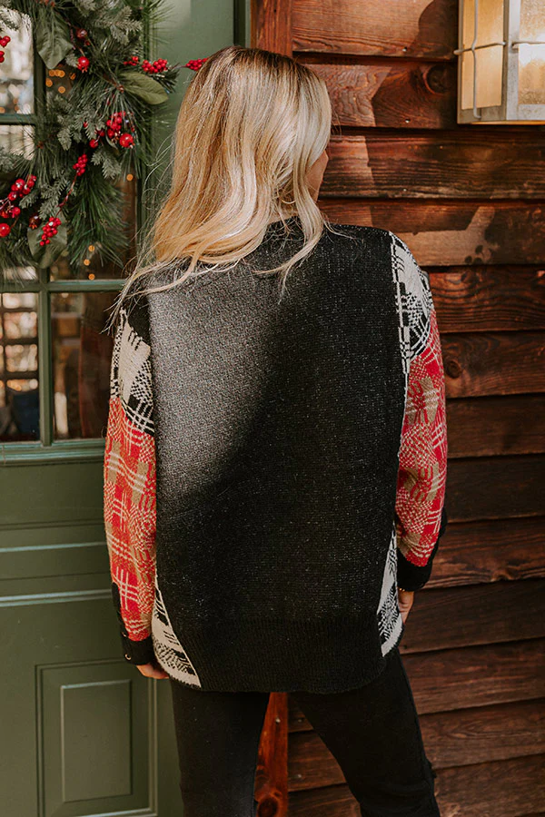 Beloved Memories Plaid Sweater - Image 5