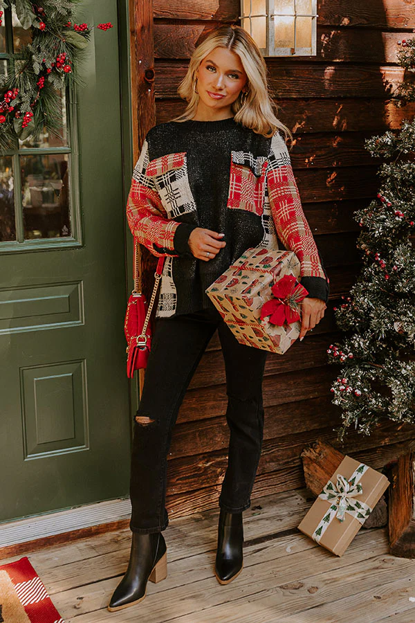 Beloved Memories Plaid Sweater - Image 6