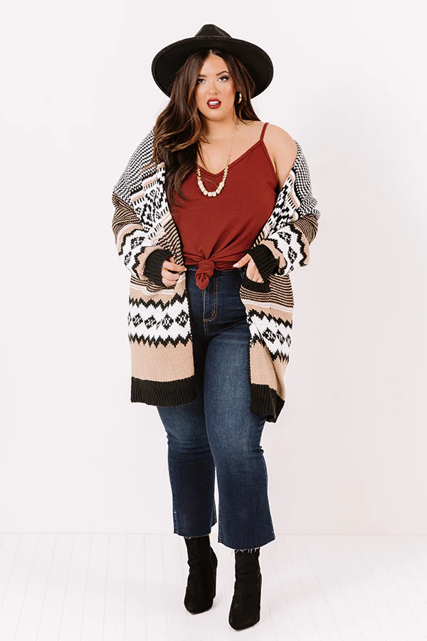 Blissful Autumn Days Knit Cardigan Curves - Image 2