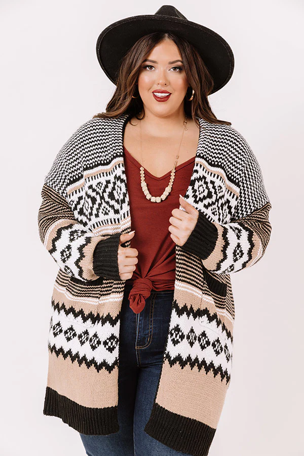 Blissful Autumn Days Knit Cardigan Curves - Image 3