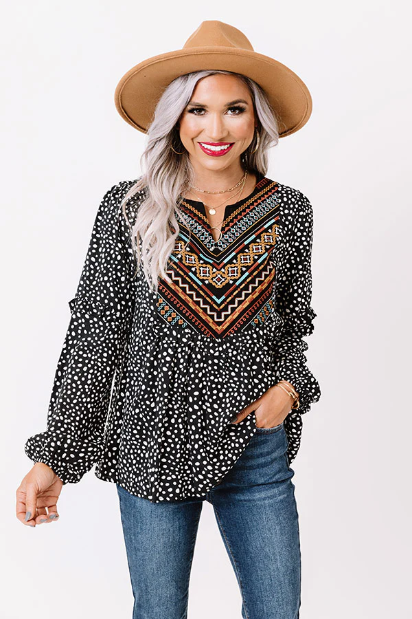 Bombshell Material Embroidered Top - Image 3