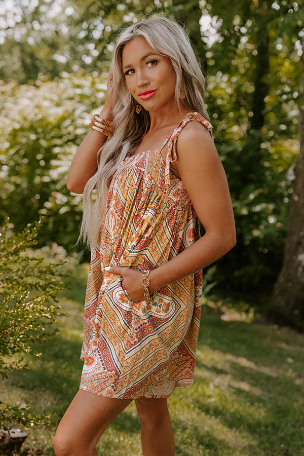 Book The Trip Romper In Mustard - Image 7