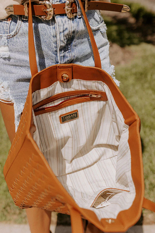 Boston Market Faux Leather Tote In Maple - Image 4