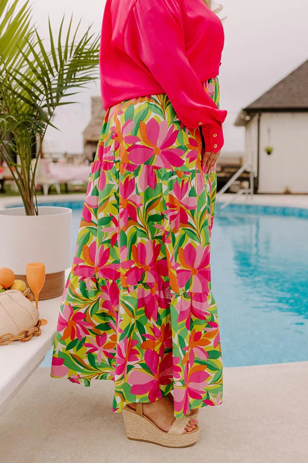 Breezy Beachfront Maxi Skirt Curves - Image 3