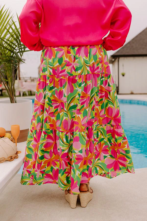 Breezy Beachfront Maxi Skirt Curves - Image 4