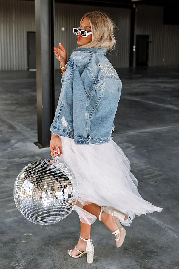 Bride Distressed Denim Jacket - Image 6