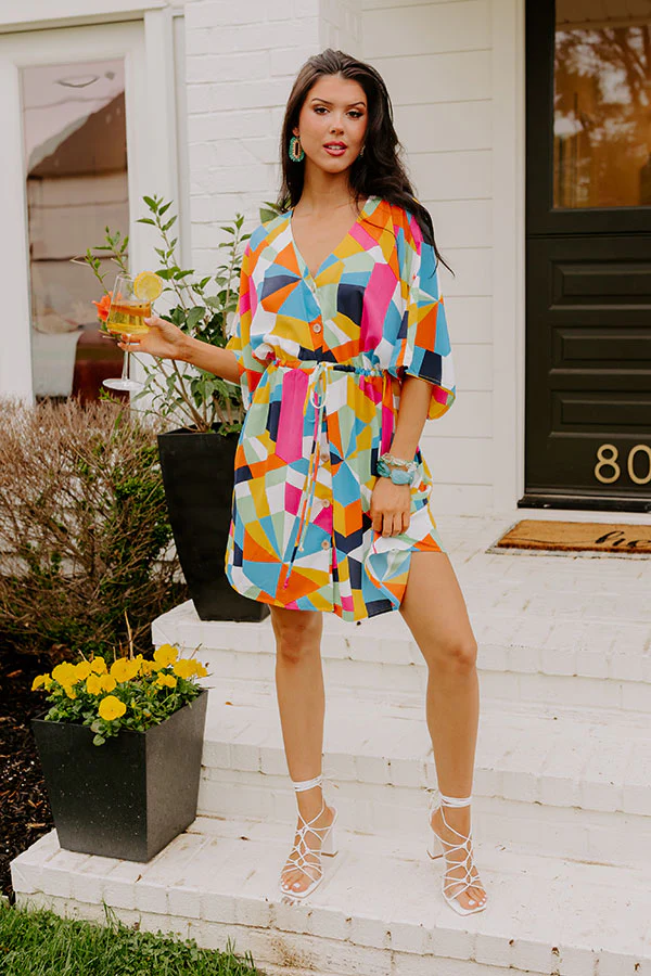 Bring The Party Color Block Mini Dress - Image 2