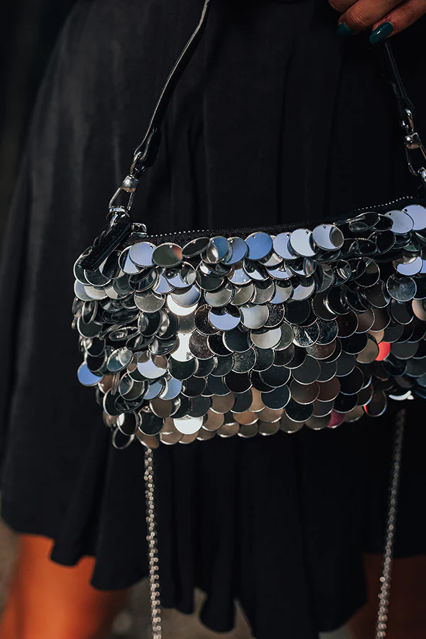 Bring The Sparkle Sequin Purse In Silver - Image 2