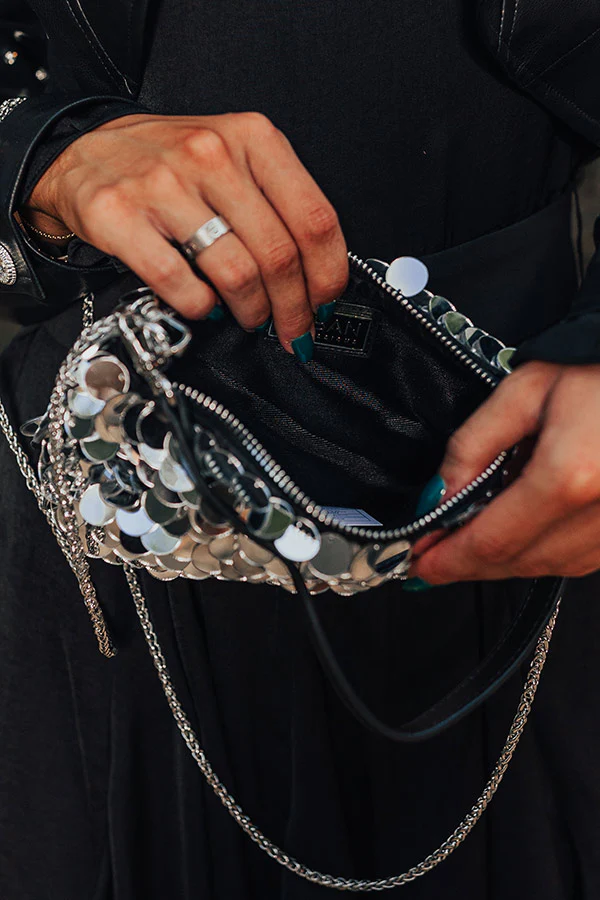Bring The Sparkle Sequin Purse In Silver - Image 3