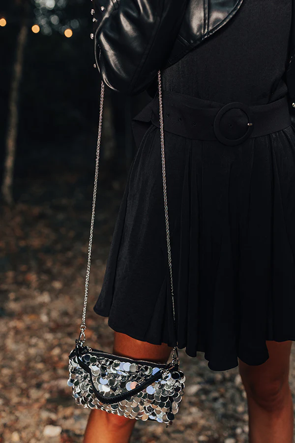 Bring The Sparkle Sequin Purse In Silver - Image 4