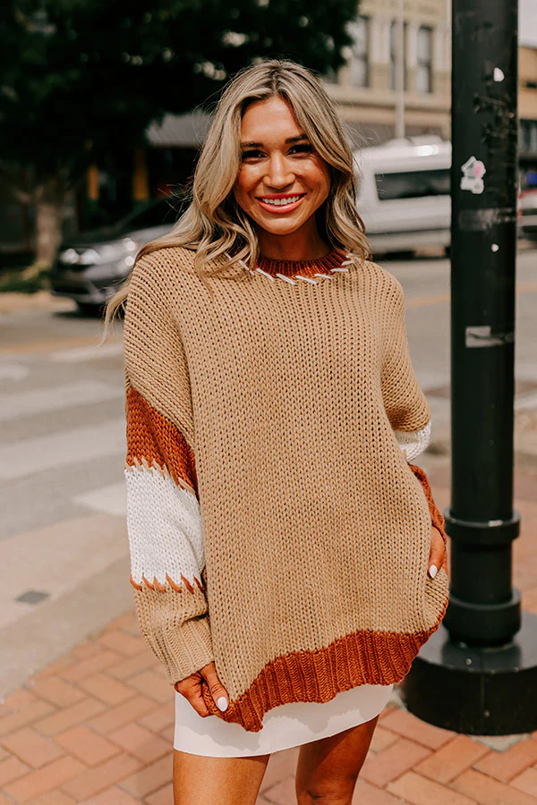Brown Sugar Smiles Knit Sweater - Image 2