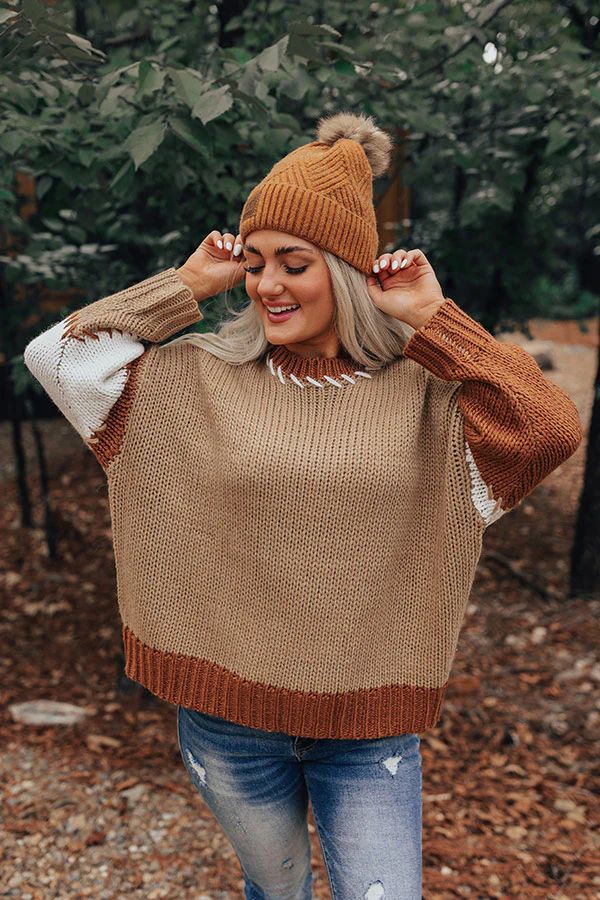 Brown Sugar Smiles Knit Sweater - Image 5