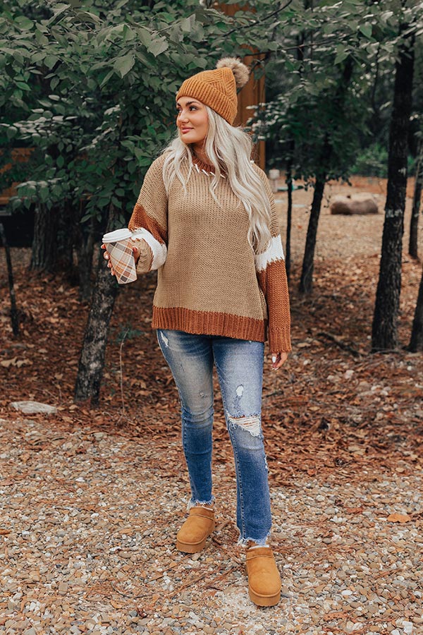 Brown Sugar Smiles Knit Sweater - Image 6