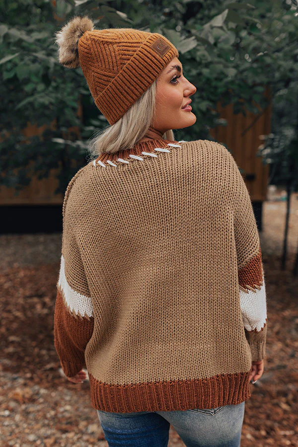Brown Sugar Smiles Knit Sweater - Image 8