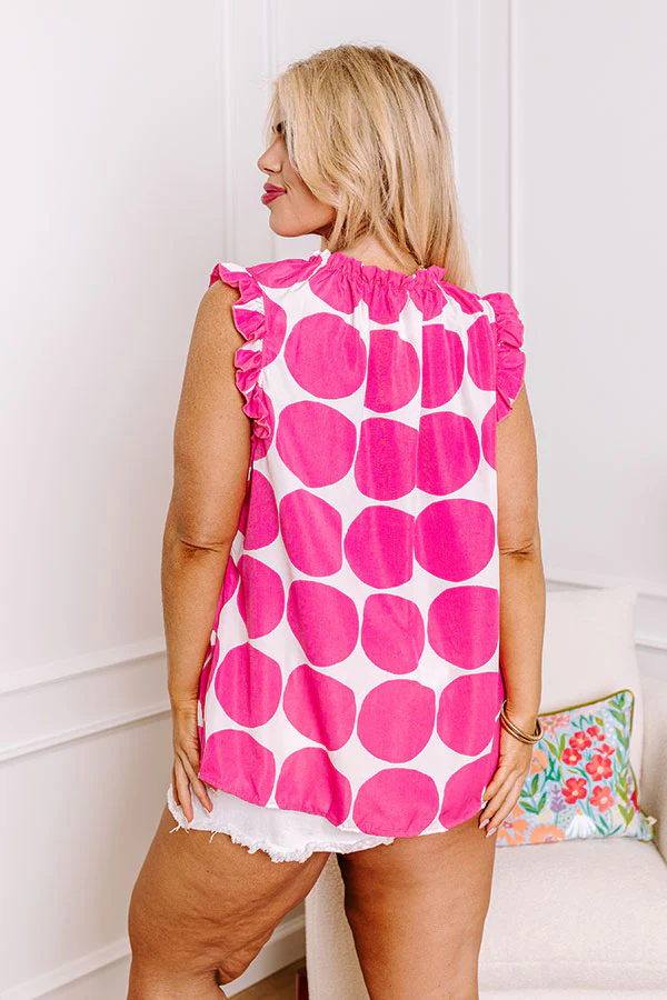 Brunch And Go Shift Top In Hot Pink Curves - Image 4