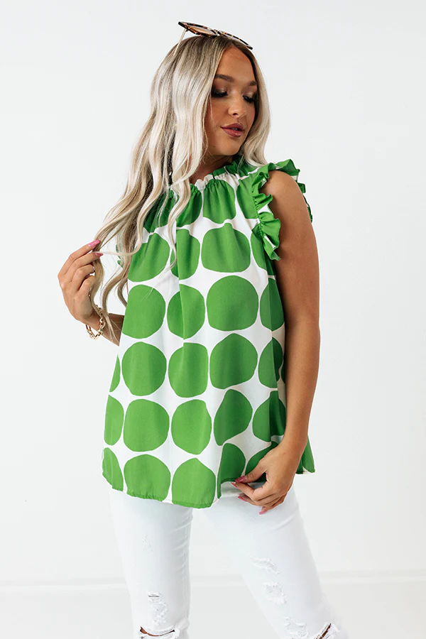 Brunch And Go Shift Top In Kelly Green - Image 5
