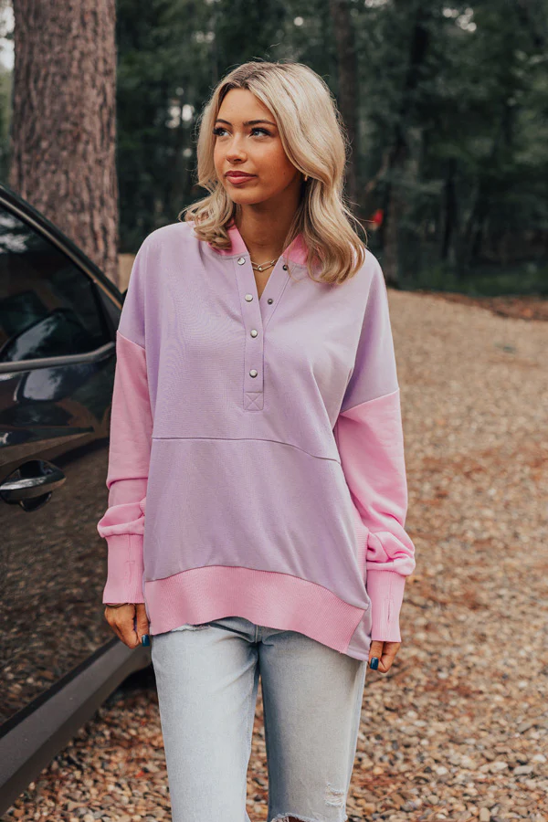 Buttercup Kisses Hoodie In Lavender - Image 4