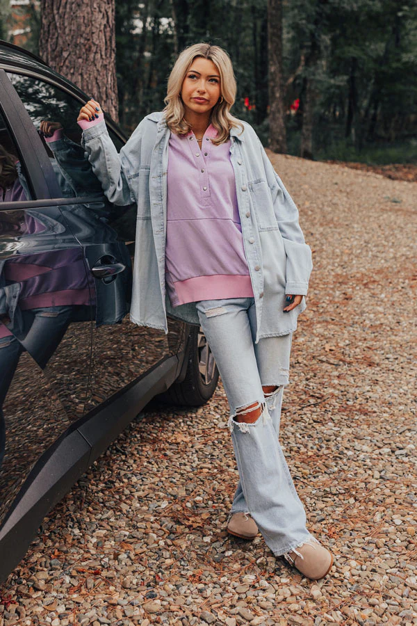 Buttercup Kisses Hoodie In Lavender - Image 6