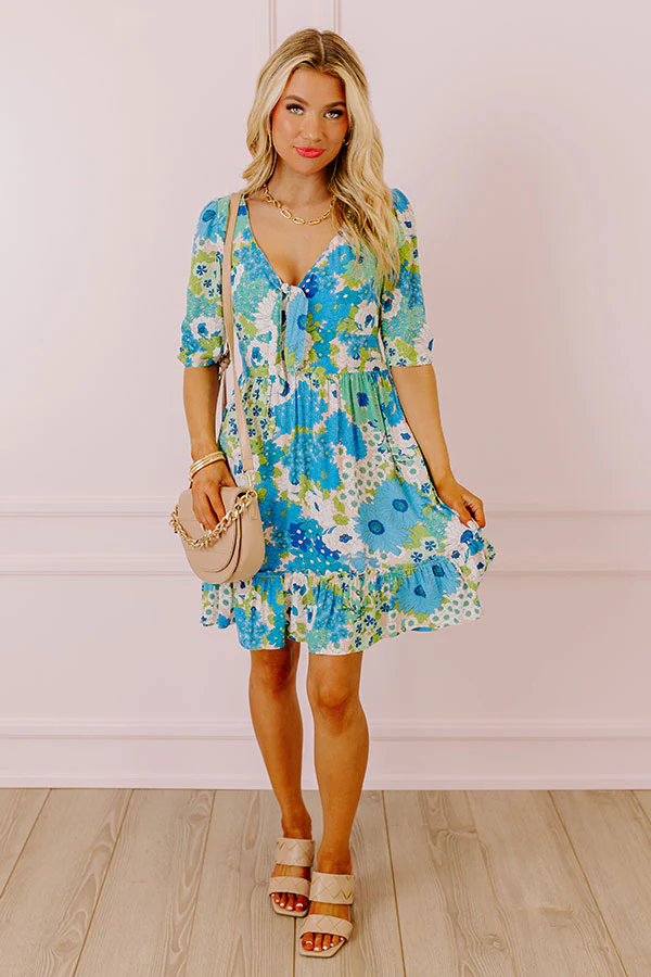Buzz Of The Town Floral Babydoll Dress - Image 3