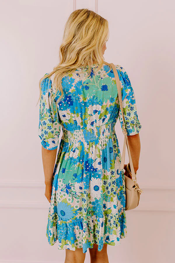 Buzz Of The Town Floral Babydoll Dress - Image 4