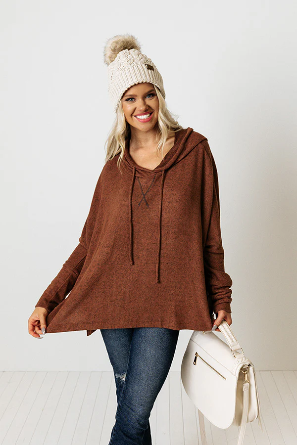 Cabinside Sips Hoodie In Brown - Image 3