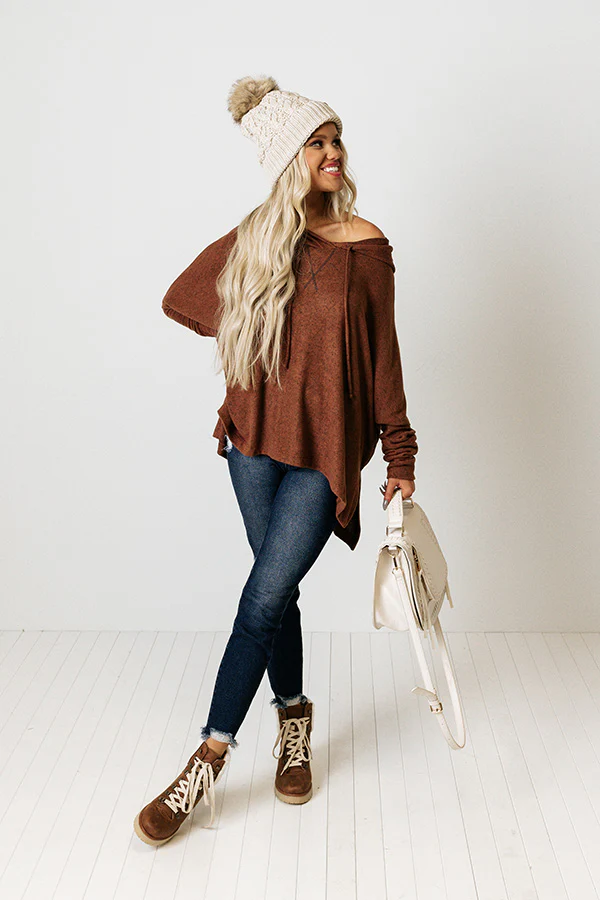 Cabinside Sips Hoodie In Brown - Image 4