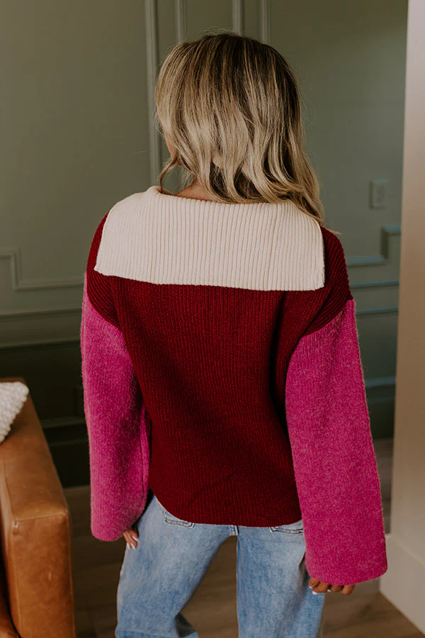 Cafe Patio Color Block Sweater - Image 5