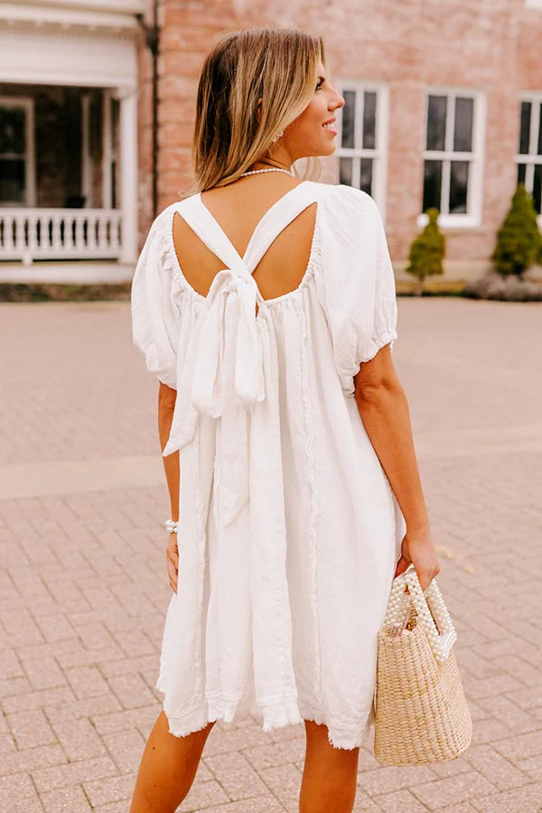 California Casa Shift Dress In Ivory - Image 3